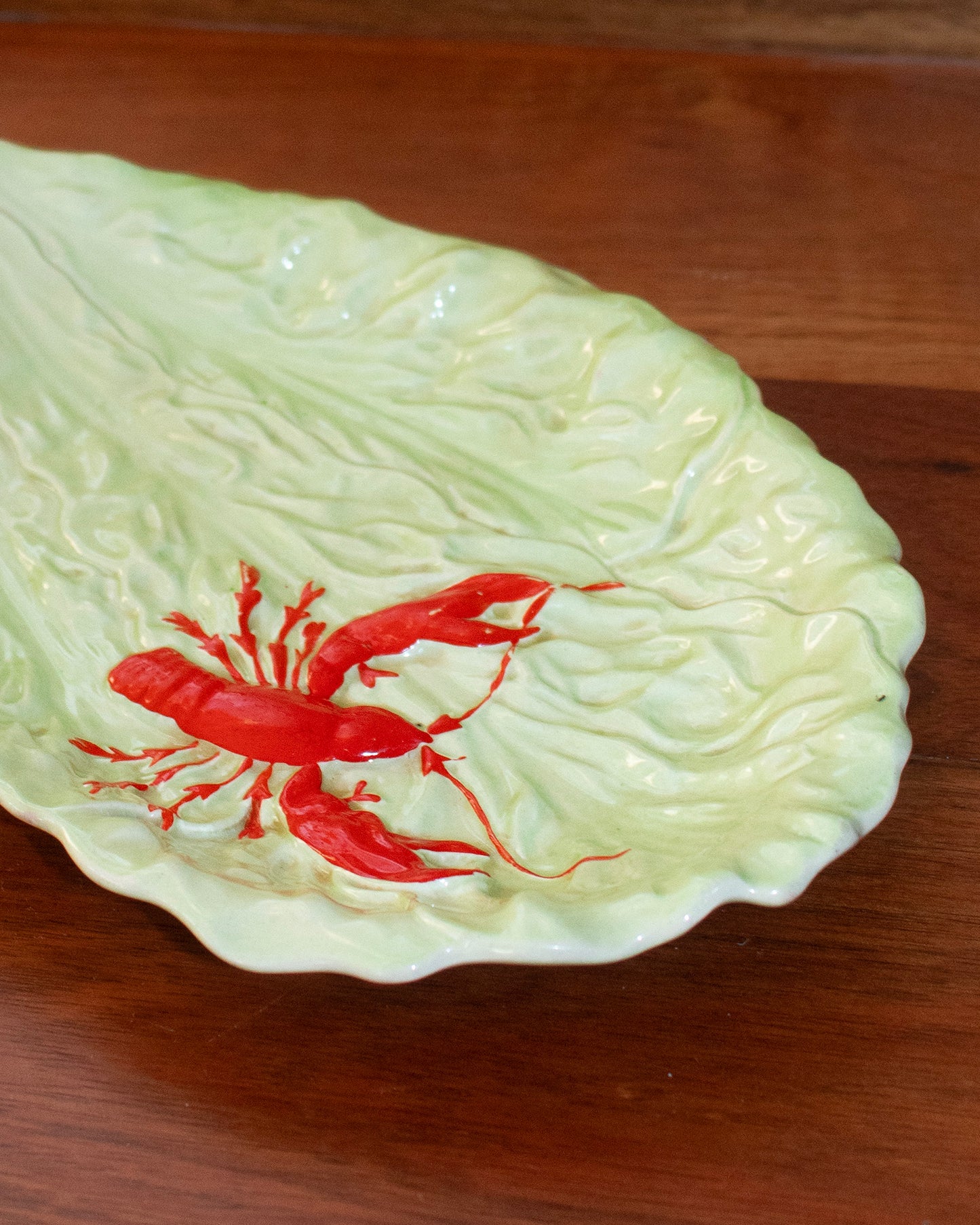 carlton ware vintage 50s 60s lobster lettuce cabbage dish serving plate