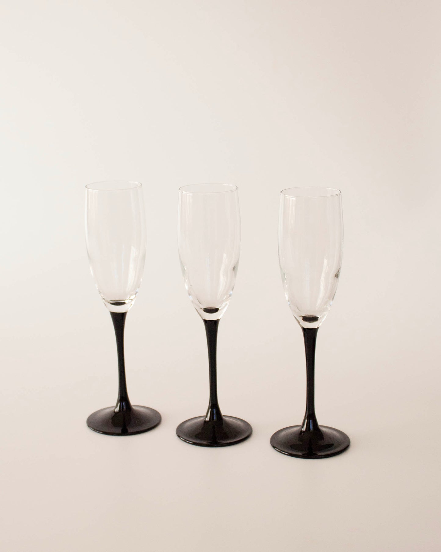Thruple Champagne Glasses
