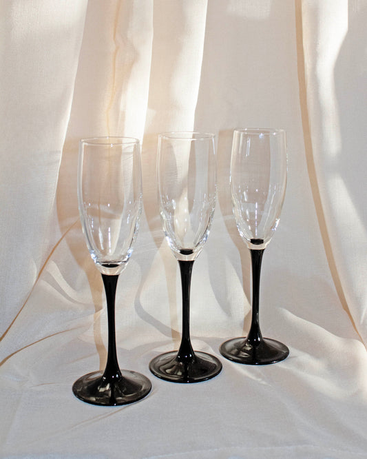 Thruple Champagne Glasses